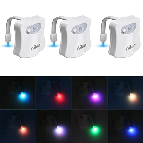 Cheapest β¨ Toilet Night Light 3Pack Motion Activated LED Light 8 Colors Changing Toilet Bowl Illuminate Nightlight For Bathroom Battery Not Included Perfect Decorating Combination With Faucet Light π€© 4 Cheapest β¨ Toilet Night Light 3Pack Motion Activated LED Light 8 Colors Changing Toilet Bowl Illuminate Nightlight For Bathroom Battery Not Included Perfect Decorating Combination With Faucet Light π€© - Image 2