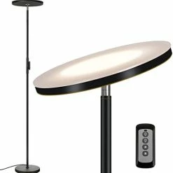 Cheapest 🤩 Floor Lamp,30W/2400LM Sky LED Modern Torchiere 3 Color Temperatures Super Bright Floor Lamps-Tall Standing Pole Light With Remote & Touch Control For Living Room,Bed Room,Office (Black) 🌟 -Lighting & Ceiling Fans Shop 31kdZAVlSL. AC