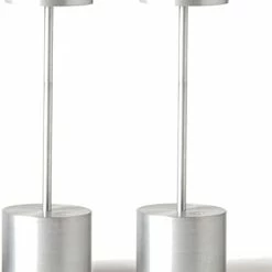 Deals 🎉 2 Pack Rechargeable Table Lamp, LED Cordless Desk Lamp,5000mAh Battery Operated Portable Table Light,3 Color Stepless Dimming Up To 40 Hours Usage For Restaurant/Indoor/Outdoor(Black) ❤️ -Lighting & Ceiling Fans Shop 31lmE23iHML. AC