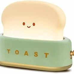 Hot Sale 👏 Desk Decor Toaster Lamp, Rechargeable Small Lamp With Smile Face Toast Bread Cute Toaster Shape Room Decor Night Light For Bedroom, Bedside, Living Room, Dining, Desk Decorations, Gift (Green) 🎁 -Lighting & Ceiling Fans Shop 31n8YvVybDL. AC