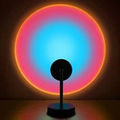 Buy 🥰 Sunset Lamp, Projector Sunset Light 10W LED Projection Night Light 180 Degree Rotation Romantic Rainbow Light USB Charging For Photography Party Home Living Room Bedroom Decor, Sunset Red… 🥰 -Lighting & Ceiling Fans Shop 31pjgXYnhFL. AC