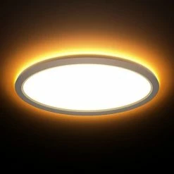 Brand new 🔔 13 Inch LED Flush Mount Ceiling Light With Night Light, 24W, 2400lm, 3000K/4000K/5000K Selectable, Round Flat Panel Light, Dimmable Ceiling Light Fixture For Dining Room, Bedroom, Kitchen - Blac 😉 -Lighting & Ceiling Fans Shop 31r8GkD4iRL. AC