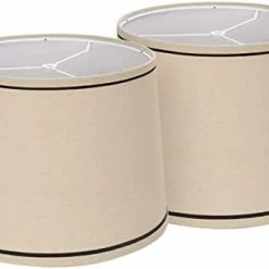 Cheap ๐ Lampshades Set Of 2, Drum Lampshades 11.6" Top X 12.6" Bottom X 9.8" High, Seaside Village Medium Lampshades (Spider Fitter), Beige Lampshades Natural Linen Hand Craft โ๏ธ 16 Cheap ๐ Lampshades Set Of 2, Drum Lampshades 11.6" Top X 12.6" Bottom X 9.8" High, Seaside Village Medium Lampshades (Spider Fitter), Beige Lampshades Natural Linen Hand Craft โ๏ธ -Lighting & Ceiling Fans Shop 31rGJw296vL. AC