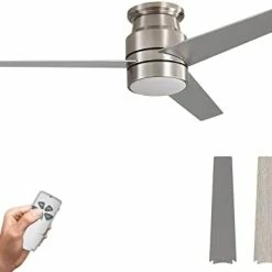 Outlet π Warmiplanet Flush Mount Ceiling Fan With Lights Remote Control, 52-Inch, Brushed Nickel (3-Blades) Black π 15 Outlet π Warmiplanet Flush Mount Ceiling Fan With Lights Remote Control, 52-Inch, Brushed Nickel (3-Blades) Black π -Lighting & Ceiling Fans Shop 31rmfEzOsLL. AC
