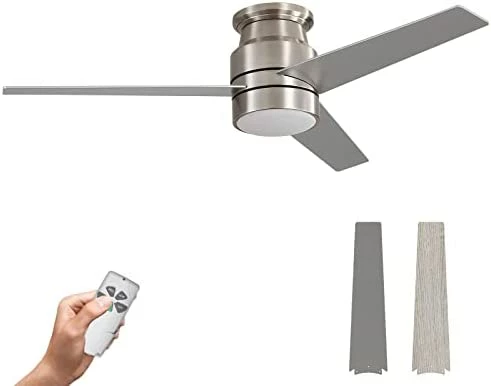 Outlet π Warmiplanet Flush Mount Ceiling Fan With Lights Remote Control, 52-Inch, Brushed Nickel (3-Blades) Black π 9 Outlet π Warmiplanet Flush Mount Ceiling Fan With Lights Remote Control, 52-Inch, Brushed Nickel (3-Blades) Black π - Image 7