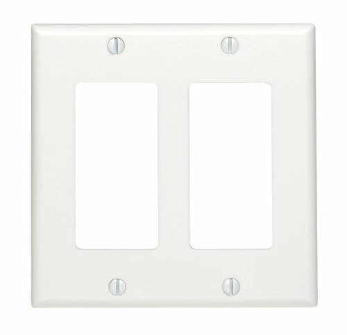 Buy โค๏ธ Leviton 80409-W 2-Gang Decora/GFCI Device Wallplate, Standard Size, Thermoset, Device Mount, White ๐ 3 Buy โค๏ธ Leviton 80409-W 2-Gang Decora/GFCI Device Wallplate, Standard Size, Thermoset, Device Mount, White ๐
