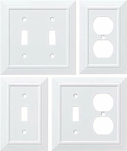 Flash Sale โ๏ธ W35241-PW-C Classic Architecture Single Switch Wall Plate/Switch Plate/Cover, White ๐ 6 Flash Sale โ๏ธ W35241-PW-C Classic Architecture Single Switch Wall Plate/Switch Plate/Cover, White ๐ - Image 4