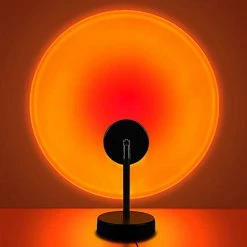 Buy 🥰 Sunset Lamp, Projector Sunset Light 10W LED Projection Night Light 180 Degree Rotation Romantic Rainbow Light USB Charging For Photography Party Home Living Room Bedroom Decor, Sunset Red… 🥰