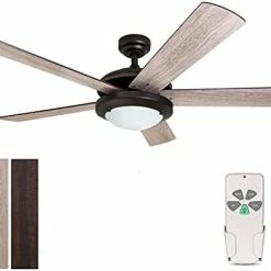 Top 10 ⌛ 52 Inch Modern Style Indoor Ceiling Fan With Dimmable Light Kit And Remote Control, Reversible Blades And Motor, ETL Listed 110V Ceiling Fans For Living Room, Bedroom, Basement, Kitchen, Matte Black 🎁 -Lighting & Ceiling Fans Shop 31zezR PWoS. AC