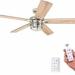 Outlet 🔥 Bonterra - 52-in Indoor Fan With Remote Control- LED Ceiling Fan With Light - Contemporary Room Fan With Dual Finish Blades - Model 50690-01 (Matte Black) 💯 -Lighting & Ceiling Fans Shop 31zxdTAxO2L. AC