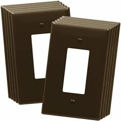 New 🤩 Decorator Light Switch Or Receptacle Outlet Wall Plate, Size 1-Gang 4.50 Inches X 2.76 Inches, Unbreakable Polycarbonate Thermoplastic, 8831-W-10PCS, White (10 Pack), UL Listed 😀 -Lighting & Ceiling Fans Shop 410N3jvrFKS. AC