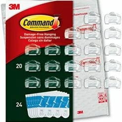 Best Pirce π₯ Outdoor Light Clips, Damage Free Hanging Light Clips With Adhesive Strips, Wall Clips For Hanging Outdoor π Christmas Decorations, Lights And Cables, 20 Clear Clips And 24 Command Strips π 24 Best Pirce π₯ Outdoor Light Clips, Damage Free Hanging Light Clips With Adhesive Strips, Wall Clips For Hanging Outdoor π Christmas Decorations, Lights And Cables, 20 Clear Clips And 24 Command Strips π -Lighting & Ceiling Fans Shop 410tUI0ifzL. AC