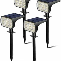 Budget 😀 Solar Lights Outdoor Waterproof, 56 LED Solar Garden Pathway Lights, 3 Lighting Modes Solar Powered Landscape Lights For Outdoor 🎁 Christmas Decorations Cool White 😀 -Lighting & Ceiling Fans Shop 410tz2bfafL. AC