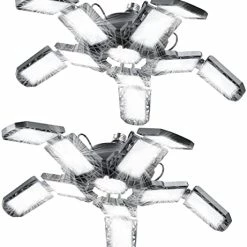 Coupon π 2-Pack Garage Lights 150W Garage LED Light - 15000LM 6500K Deformable Garage Light Ceiling LED With 6 Glow Panels Screw In Garage Lighting With E26/E27 Screw Socket For Basement Workshop Warehouse π 26 Coupon π 2-Pack Garage Lights 150W Garage LED Light - 15000LM 6500K Deformable Garage Light Ceiling LED With 6 Glow Panels Screw In Garage Lighting With E26/E27 Screw Socket For Basement Workshop Warehouse π -Lighting & Ceiling Fans Shop 411sVw9WspL. AC