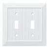Best deal 😍 W35268-PW-C Classic Beadboard Double Switch Wall Plate/Switch Plate/Cover, Pure White 🎁 -Lighting & Ceiling Fans Shop 411ypka6jCL