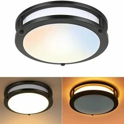 Buy 🔥 13 Inch Flush Mount LED Ceiling Light Fixture, 2700K/3000K/3500K/4000K/5000K Adjustable Ceiling Lights, Brushed Nickel Saturn Dimmable Lighting For Hallway Bathroom Kitchen Or Stairwell, ETL Listed Oil Rubbed Bronze.2 ⭐ -Lighting & Ceiling Fans Shop 411zdPRfVL. AC