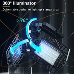 Coupon 🤩 4-Pack LED Garage Lights, 50W LED Shop Light With 3 Ultra Bright Adjustable Panels, 5000LM 6500K Deformable Ceiling Lights For Garage, Attic, Basement, E26/E27 Base 4+1 Panels (ul Listed) ⌛ -Lighting & Ceiling Fans Shop 412uPQqmgtL