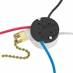 Promo 🧨 Ceiling Fan Switch Zing Ear ZE-208s E89885 3 Speed 4 Wire Pull Chain Switch Fan Light Switch Replacement Part With 4 Pre-Installed Wires(Bronze Chain) 🧨 -Lighting & Ceiling Fans Shop 413 g3BIUNL. AC