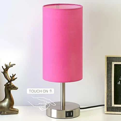 Best Sale π Bedside Lamp With USB Port - Touch Control Table Lamp For Bedroom Wood 3 Way Dimmable Nightstand Lamp With Round Flaxen Fabric Shade For Living Room, Dorm, Home Office (LED Bulb Included) Teal π 12 Best Sale π Bedside Lamp With USB Port - Touch Control Table Lamp For Bedroom Wood 3 Way Dimmable Nightstand Lamp With Round Flaxen Fabric Shade For Living Room, Dorm, Home Office (LED Bulb Included) Teal π - Image 10