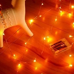 Best Sale 🤩 Fairy Lights Battery Operated, 1 Pack Mini 3*AAA Battery Powered Copper Wire Led Starry String Lights Firefly Lights For Bedroom, 🔔 Christmas, Parties, Decoration (5m/16ft Warm White) 😉 -Lighting & Ceiling Fans Shop 414ct5 muS. AC