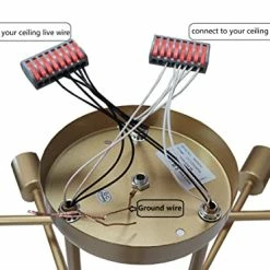 New β Modern Sputnik Chandelier, 6-Light Ceiling Light For Bedroom,Dining Room,Kitchen,Office (Gold) π 11 New β Modern Sputnik Chandelier, 6-Light Ceiling Light For Bedroom,Dining Room,Kitchen,Office (Gold) π -Lighting & Ceiling Fans Shop 414tnm5Iw3L