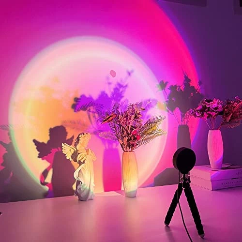 Brand new π Sunset Lamp Projection Rotation Rainbow Projection Lamp Led Romantic Visual Led Light Network Red Light With USB Modern Floor Stand Night Light Living Room Bedroom Decor (Sunset Red) β 8 Brand new π Sunset Lamp Projection Rotation Rainbow Projection Lamp Led Romantic Visual Led Light Network Red Light With USB Modern Floor Stand Night Light Living Room Bedroom Decor (Sunset Red) β - Image 6