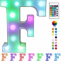 Hot Sale ✨ Colorful LED Marquee Letter Lights With Remote – Light Up Marquee Signs – Party Bar Letters With Lights Decorations For The Home - Multicolor A 🧨 -Lighting & Ceiling Fans Shop 415CqeBBboL. AC