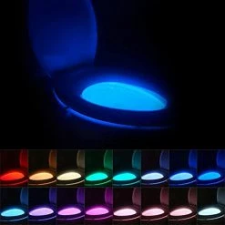 New ๐ 16-Color Toilet Night Light, Motion Sensor Activated Bathroom LED Bowl Nightlight, Unique & Funny Gifts Idea For Dad Teen Boy Kids Men ๐ฉ Women, Cool Fun Gadgets For Stocking Stuffers ๐