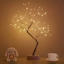 Deals 🌟 Bonsai Tree Light For Room Decor, Aesthetic Lamps For Living Room, Cute Night Light For House Decor, Good Ideas For Gifts, Home Decorations, Weddings,Christmas, Holidays And More (Warm White, 108 LED) 🔥