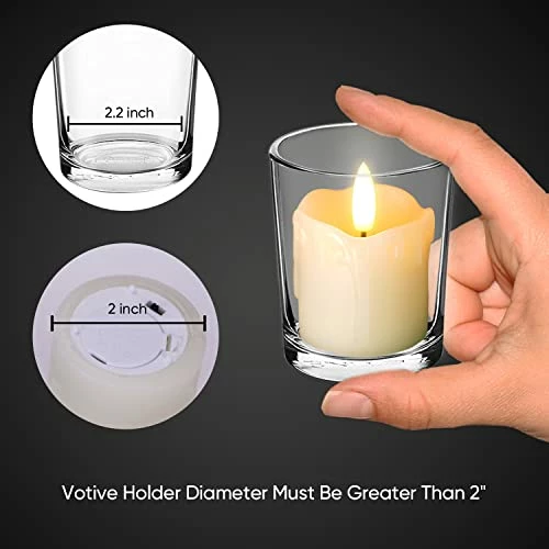 Coupon ๐ Flameless Votive Candles With Timer, 2" X 2" Real Wax, 400+Hour Realistic Black Wick Battery Operated Candles, Set Of 6 For Wedding, Party And Holiday Decoration (Battery Included) Warm White (dripping) ๐ฅฐ 5 Coupon ๐ Flameless Votive Candles With Timer, 2" X 2" Real Wax, 400+Hour Realistic Black Wick Battery Operated Candles, Set Of 6 For Wedding, Party And Holiday Decoration (Battery Included) Warm White (dripping) ๐ฅฐ - Image 3