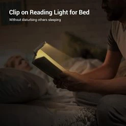 Flash Sale 💯 USB Rechargeable Book Reading Light 🔔 Christmas Gift, Warm White, Brightness Adjustable For Eye-Protection, LED Clip On Book Lights, Portable Bookmark Light For Reading In Bed, Car 🛒 -Lighting & Ceiling Fans Shop 416MAE8EsIL
