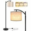 Best reviews of 🎉 Floor Lamp For Living Room With 3 Color Temperatures LED Bulb, Standing Lamp Tall Industrial Floor Lamp Reading For Bedroom, Office (9W LED Bulb, Beige Lampshade Included) -Black Oil-rubbed Bronze 😍