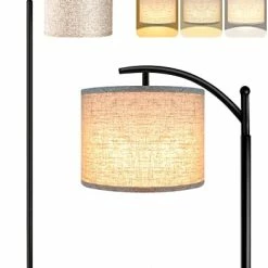 Best reviews of 🎉 Floor Lamp For Living Room With 3 Color Temperatures LED Bulb, Standing Lamp Tall Industrial Floor Lamp Reading For Bedroom, Office (9W LED Bulb, Beige Lampshade Included) -Black Oil-rubbed Bronze 😍 -Lighting & Ceiling Fans Shop 416VJ0TYmiL. AC