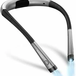 Coupon 🎁 LED Neck Reading Light, Book Light For Reading In Bed, 3 Colors, 6 Brightness Levels, Bendable Arms, Rechargeable, Long Lasting, Perfect For Reading, Knitting, Camping, Repairing New Pink 🔥 -Lighting & Ceiling Fans Shop 417yiVYeQMS. AC