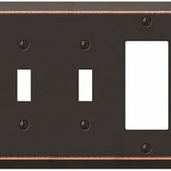 New ❤️ Amerelle 163TDB Century Wallplate, 1 Toggle, Aged Bronze 👏 -Lighting & Ceiling Fans Shop 418 oAl6uAL. AC