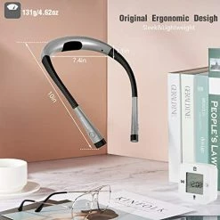 Coupon 🎁 LED Neck Reading Light, Book Light For Reading In Bed, 3 Colors, 6 Brightness Levels, Bendable Arms, Rechargeable, Long Lasting, Perfect For Reading, Knitting, Camping, Repairing New Pink 🔥 -Lighting & Ceiling Fans Shop 418M9wmBE0L