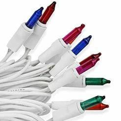 Wholesale 🎁 100 Multi-Color 🎄 Christmas Lights With White Wire – Professional Grade For Indoor / Outdoor Use – Static + Flashing, UL Certified. Multicolor 🛒 -Lighting & Ceiling Fans Shop 419kgJ1BsdL