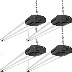 Coupon ๐ 4 Pack Linkable LED Utility Shop Light, 4 FT, 4000 LM, 48 Inch Integrated Fixture For Garage, 40W Equivalent 250W, 5000K Daylight, Surface + Suspension Mount, Black New 6500k Black ๐คฉ 22 Coupon ๐ 4 Pack Linkable LED Utility Shop Light, 4 FT, 4000 LM, 48 Inch Integrated Fixture For Garage, 40W Equivalent 250W, 5000K Daylight, Surface + Suspension Mount, Black New 6500k Black ๐คฉ -Lighting & Ceiling Fans Shop 41Ae0FqKegL. AC