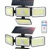 Brand new 🤩 Solar Outdoor Lights, 288LED IP65 Waterproof Motion Sensor Outdoor Lights With Remote Control, 4 Heads Solar Flood Lights For Garden Patio Yard - 2Pac 🔔 1 Brand new 🤩 Solar Outdoor Lights, 288LED IP65 Waterproof Motion Sensor Outdoor Lights With Remote Control, 4 Heads Solar Flood Lights For Garden Patio Yard - 2Pac 🔔 -Lighting & Ceiling Fans Shop 41BVRJeWITL