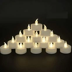Best reviews of 👍 24Pack Battery Tea Lights - LED Tea Lights Realistic And Bright Flickering Holiday Gift Operated Flameless LED Tea Light For Seasonal & Festival Celebration Warm Yellow Lamp Battery Powered J-05,1pack Led Candles 😀 -Lighting & Ceiling Fans Shop 41BeSzR3VL. AC 1