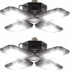 Coupon 🥰 2 - Pack LED Garage Lights 120W - 6500K Garage Lights Ceiling LED, 12000LM Deformable LED Garage Lighting Fixture, Shop Lights For Garage, Basement, Barn, High Bay Ligh 🤩 -Lighting & Ceiling Fans Shop 41BkIVB2G4L