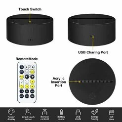 Hot Sale 🛒 3D Illusion Star Wars Night Light,4 Pattern With Timing Function Star Wars Toys LED Night Lamp For Room Decor,Great 🎂 Birthday 🔔 Christmas Gifts For Star Wars Fans Boys 👧 Girls Men 🥰 -Lighting & Ceiling Fans Shop 41D2vhSlyHL