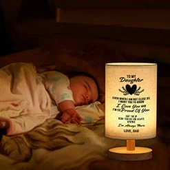 Cheap 🔥 Daughter Gifts From Dad - Gifts For Daughter，Birthday Gifts For Daughter Adult，Father To Daughter Gifts Fabric Wooden Lamp Of Bedroom For 🔔 Christmas 🎂 Birthday Anniversary Wedding Graduation Gift Dear Dad 🔥 -Lighting & Ceiling Fans Shop 41DgpBaZPeS