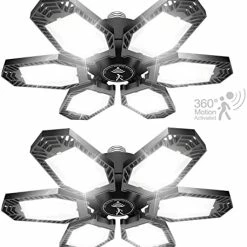Top 10 🤩 Garage Lights 2 Pack 100W LED Garage Light Screw In Garage Light Bulb 5+1 Panels Garage Lighting 10000LM 6500K Deformable Garage Lights Ceiling LED Shop Light For Workshop Attic Basement 🥰 -Lighting & Ceiling Fans Shop 41Dzw0P6jsL. AC