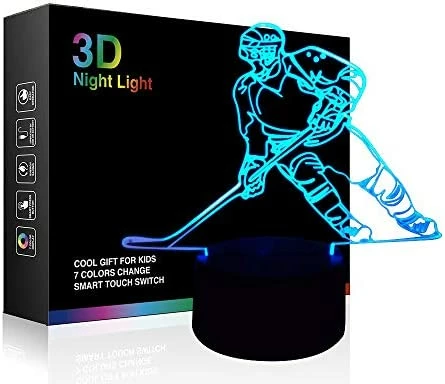 Cheapest ๐ Hockey Player 3D Lamp Night Lights For Kids 7 LED Color Changing Touch Table Desk Lamps Lighting Cool Toys Gifts ๐ Birthday Xmas Decoration For Sports Hockey Fan ๐ 10 Cheapest ๐ Hockey Player 3D Lamp Night Lights For Kids 7 LED Color Changing Touch Table Desk Lamps Lighting Cool Toys Gifts ๐ Birthday Xmas Decoration For Sports Hockey Fan ๐ - Image 8