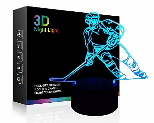 Cheapest ๐ Hockey Player 3D Lamp Night Lights For Kids 7 LED Color Changing Touch Table Desk Lamps Lighting Cool Toys Gifts ๐ Birthday Xmas Decoration For Sports Hockey Fan ๐ 3 Cheapest ๐ Hockey Player 3D Lamp Night Lights For Kids 7 LED Color Changing Touch Table Desk Lamps Lighting Cool Toys Gifts ๐ Birthday Xmas Decoration For Sports Hockey Fan ๐
