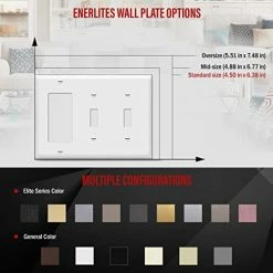 Deals ✔️ Combination Double Toggle/Single Decorator Rocker Outlet Wall Plate, Standard Size 3-Gang Light Switch Cover(4.5" X 6.38"), Polycarbonate Thermoplastic, UL Listed,881231-W, White, Two One ⭐ 13 Deals ✔️ Combination Double Toggle/Single Decorator Rocker Outlet Wall Plate, Standard Size 3-Gang Light Switch Cover(4.5" X 6.38"), Polycarbonate Thermoplastic, UL Listed,881231-W, White, Two One ⭐ -Lighting & Ceiling Fans Shop 41EbCeBt9NL