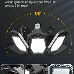 Buy 🔥 LED Garage Light, 120W Beyond Bright Deformable LED Garage Lights Ceiling Led Shop Lights With 6 Adjustable Panels, 12000LM 6500K E26 Garage Lighting For Garage, Basement, Barn, Workshop, 2 Pack 1. 2 Pack 120w 👍 -Lighting & Ceiling Fans Shop 41EmT6eyRIL