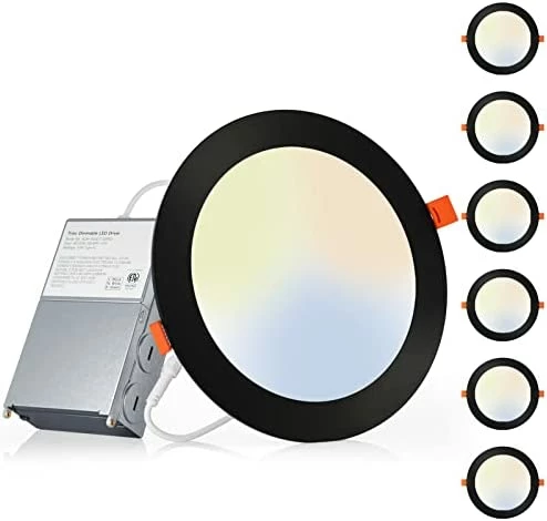 Outlet ⭐ 6 Pack 6 Inch 5CCT Ultra-Thin LED Recessed Ceiling Light With Junction Box, 2700K/3000K/3500K/4000K/5000K Selectable, 12W Eqv 110W, Dimmable Can-Killer Downlight, 1050LM High Brightness - ETL 3000k - Warm White 🔥 14 Outlet ⭐ 6 Pack 6 Inch 5CCT Ultra-Thin LED Recessed Ceiling Light With Junction Box, 2700K/3000K/3500K/4000K/5000K Selectable, 12W Eqv 110W, Dimmable Can-Killer Downlight, 1050LM High Brightness - ETL 3000k - Warm White 🔥 - Image 12