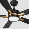 Budget 🎉 Mart Ceiling Fan 52'' 5-Blade With Remote Control, DC Motor With 10 Speed, Dimmable LED Light Kit Included, Smafan Apex Works With Google Assistant And Amazon Alexa, Siri Shortcut (Black And Gold) Gold Black Finish ❤️ -Lighting & Ceiling Fans Shop 41Gc8JFbEmL